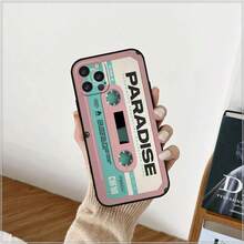 Custodia per telefono in silicone con cassetta magnetica radio compatibile con Apple 15, 14, 16, 13, 12, 11 Pro Max Mini 8 7 XS XR SE, antiurto - compatibile con custodia per iPhone 17, custodia per iPhone 17 Pro, custodia per iPhone 17 Pro Max