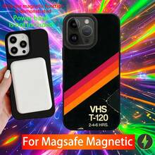 Funda de teléfono con diseño de cinta de video VHS retro compatible con  16,15,14,13,12,11,Pro,Max,Plus,Mini,SE Nueva carga inalámbrica magnética Magsafe, funda compatible con  17, funda  17 Pro, funda  17 Pro Max - z1 - Ver 2