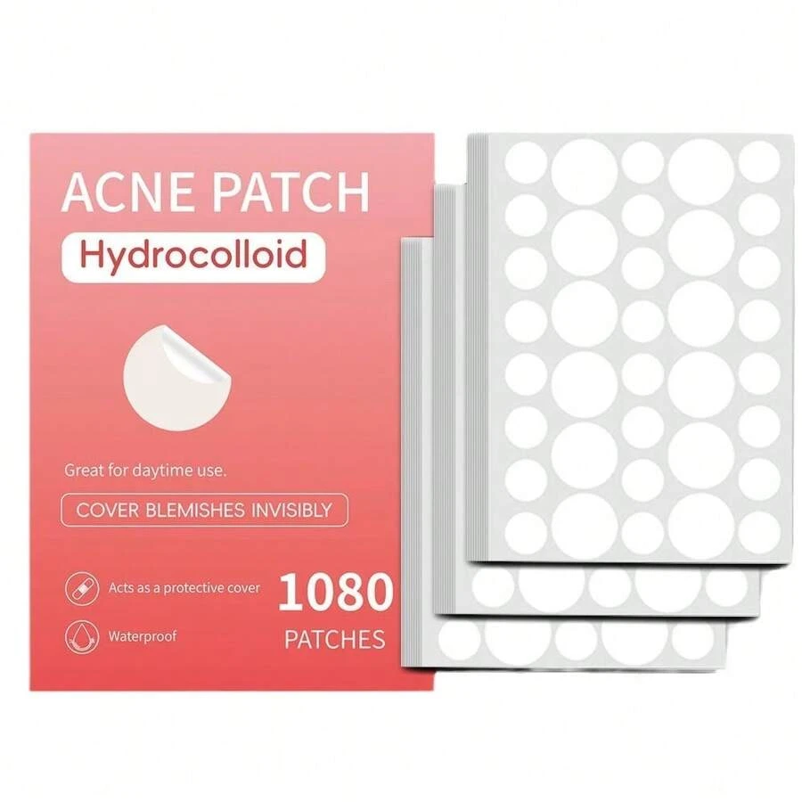1080/360Count Hydrocolloid Patches High Quality Invisible Blends With Light Beige, For Light Beige Types, Pimple Patches For Face, Blemish Cover, Skinfriendly Material, Teens Skincare, Blemish Cover Stickers, Hypoallergenic Material, Stickers. Perfect Birthday & Mother's Day Gift - 1080 - 查看 1