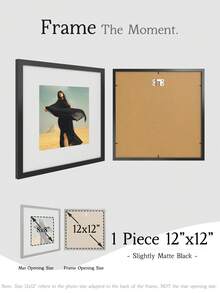 Schwarzer/Weißer/Holzfarbener minimalistischer Bilderrahmen für Wand-Galerie oder Tischplatte, 12x16/12x12/11x14/8x10/8x8/5x7/4x6 Zoll, 30x40/30x30/20x25/20x20/10x15 cm, weiße Passepartouts inklusive, Mehrfach-Collage Fotogalerie Rahmen, Diamant-Malerei Bilderrahmen, erhältlich in hellem Eichenfurnier/leicht matter Weiß/leicht matter Schwarz