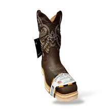 Bota Chata Casco Acero Purepecha Sierra Piel Bovina Nobuck - Camel - Ver 8
