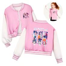 NetHong Kids K.Pop Demon Hunters Jacket Sweatshirt Tops Trousers Casual Baseball Jacket