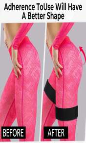 2 Pcs Occlusion Bands Glutes Hip Building Blood Flow Restriction Bands BFR Bundle Booty Bands Best Fabric Resistance Bands For Women Exercising Your Butt Squat Thigh Fitness - ColorA - 查看 3