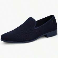 Mens Loafers Dress Shoes  Driving Shoes Tuxedo Suit Shoes - Màu xanh hải quân - Xem 2