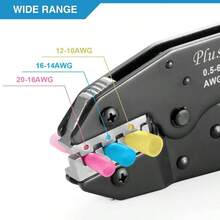 Crimping Heat Shrink Connectors AWG22 - 10, Ratcheting Wire Terminal Crimper - Crimping Pliers - Electrical Crimping - 用於熱縮連接器 - 查看 5