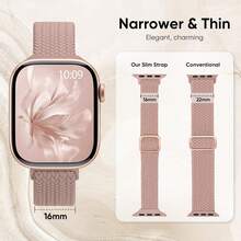 5 Paquetes de Bandas Elásticas Trenzadas Delgadas Compatibles con la Correa del Watch de 40mm 41mm 42mm 38mm 44mm 45mm 46mm 49mm para Mujeres y Hombres, Correas de Nylon Elástico Delgado Loop para Series 10 9 8 6 5 4 3 11 SE 2/1 - Verde claro/Azul claro/Luz estelar/Rosa/Lavanda - Ver 9