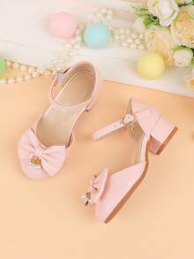 Zapatos de niña de las flores para boda, fiesta, vacaciones, adecuados para niñas pequeñas, niñas pequeñas y niñas grandes, zapatos planos clásicos cómodos y versátiles con lazo, decoración de perlas, adecuados para vestidos, ocasiones formales, actuaciones, ballet, estilo princesa