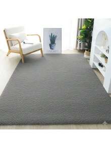 Luxury Soft Shaggy Living Room Rug 2.00 X 1.50 High Standard Bedroom Office - 灰色 - 查看 2