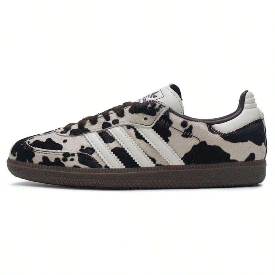 Adidas Unisex Low-Top Lace-Up Casual Sneakers, Comfortable And Lightweight For Daily And Outdoor Wear - Dark Brown/white - View 1