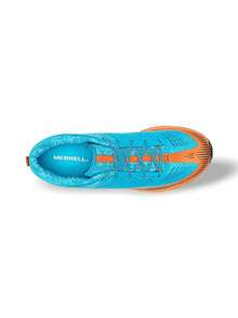 Giày chạy bộ địa hình Merrell Agility Peak 5 dành cho nam, thể thao, đi bộ đường dài, ngoài trời, thoải mái, bền, thoáng khí, Tahoe/Cloud J067755 - Xanh lam/Cam - Xem 2