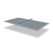 6*3ft Black Mid-Size Ping Pong Conversion Top Foldable & Portable Table Tennis Table Top For Indoor Games - Grey + MDF - View 2