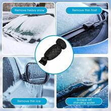 Car Windshield Ice Scraper Mitt Waterproof Snow Shovel Brush With Warm Gloves Scratch-Free Snow Removal Tools For Car Cleaning