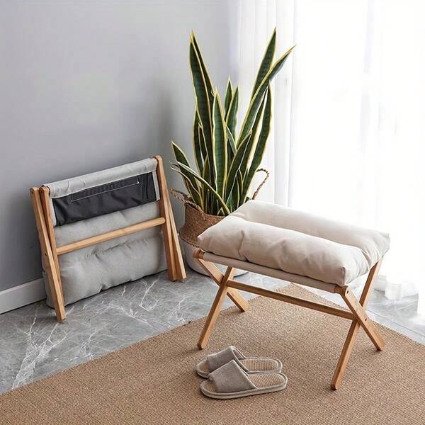 1pc Foldable Footrest - Foot Stool For Office, Compact Foot Rest Pedal, Improves Comfort And Convenience For Home And Office, Polished Surface, Perfect For Relaxation Or Workstation