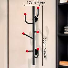 Wall-Mounted Coat Hook No-Drill Door Hook Hanging Coat Rack Heavy-Duty Load Capacity Nail-Free, No-Trace Coat Hook - Multicolor - View 9