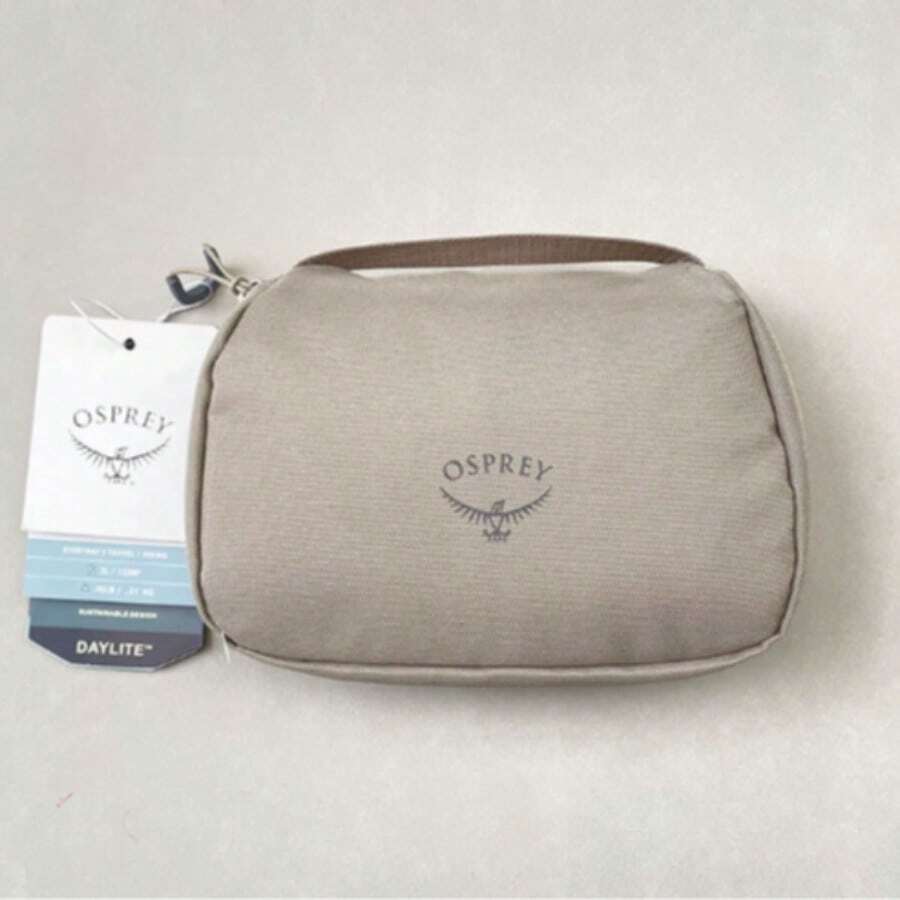 Osprey 2L Daylite Toiletry Bag, High-Quality Waterproof Cosmetic Bag, Simple Data Cable Storage Pocket - 卡其色 - 查看 1