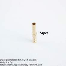 4pcs/Set, 1pc 3-Way, 1pc Y-Shaped Brass Hose Connectors, Leak-Proof, Fit For Air/Water/Fuel/Oil Pipes, Universal US/EU Thread Standards, Multiple Sizes