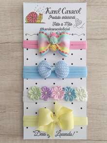 Promotion Hair Accessory Kit For Baby Girls Charming Colors - Rainbow - View 3