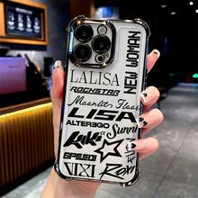 Funda de Teléfono con Diseño de Álbum de L-LISA de  KPOP, Compatible con los Modelos  17, 16E, 16, 15, 14, 13, 12, 11 Mini, Pro, Max, Air, X, XR, XSMAX, 8, 7 Plus, Cubierta Trasera Transparente y Suave, Resistente a Impactos - Mezcla de colores - Ver 8
