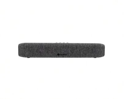 CoolBox Band BS23 Barra de Sonido Bluetooth 5.3 + Cable Auxiliar Jack 3.5mm Incluido, Potencia 10W RMS x 2, Carga por USB-C en 2.5h, Botones de Volumen, Reproducción y Selección de Modo. Color Gris