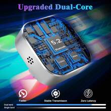 Wireless CarPlay Adapter For IPhone, 2025 Upgraded Version, Converts Wired CarPlay Adapter To Wireless, Mini USB Design, Compatible With Apple CarPlay Adapter, USB-A/Type-C Interface, No Delay, Plug And Play, Stable Control