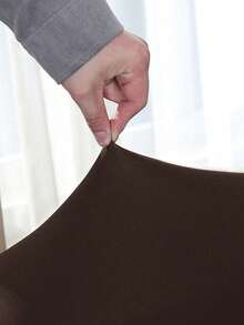 1/2/3/4 piezas Funda de cojín de sofá de seda de leche, alta elasticidad, a prueba de polvo, protección UV, anti-arañazos, adecuada para sala de estar, dormitorio, hotel y otras decoraciones del hogar - Marrón oscuro - Ver 8