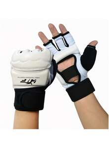1 Set Taekwondo Hand Gloves & Foot Guards, Sparring Training & Competition Fighting Protection Gear