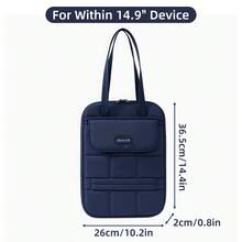 手提包多功能笔记本电脑包兼容13.3 14 14.9英寸笔记本兼容Macbook Air Pro 13.3 14 iPad Air Pro商务通勤简约手提包