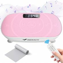 MERACH Vibration Plate Exercise Machine, Whole Body Workout Fitness Platform With Motor Speed Control, Adjustable Settings For Home Training And Shaping - 查看 1
