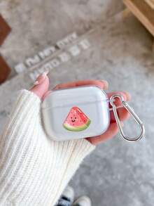 Transparent Watermelon Shaped Earphone Case Compatible With AirPods 4th Gen, Pro, New 2/3 - Clear - View 11