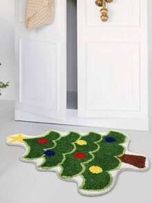 1 pieza Alfombra de baño para sala de estar, alfombra verde absorbente y lavable, alfombra de baño antideslizante, suave y gruesa para bañera, para mujeres (consulte la tabla de tallas para la imagen real del producto).