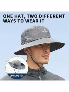 TACTICAL BIRD UPF 50 Boonie - Gorra de protección para el sol, sombrero de pesca, sombrero de playa y senderismo, remo, remo, kayak para hombres, Gris-oscuro, Large-X-Large - 1 - Ver 2