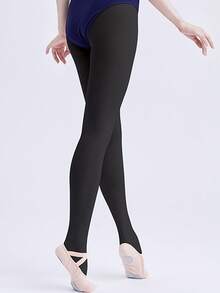 50D 女士芭蕾舞紧身裤，薄款肤色连脚连裤袜，适合舞蹈练习 - 彩色 - 查看 5