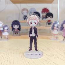 La flor fragante florece con dignidad Figura de personaje de anime en pose sentada en el escritorio de la escuela, de 10 cm de acrílico, coleccionable lindo, tema de panadería, decoración de aula, regalo perfecto para fans del anime