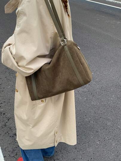 SHIMEINI حقيبة تسوق من الجلد المدبوغ جديدة لموسم الخريف/الشتاء، سعة كبيرة على شكل وسادة بوسطن، مناسبة للاستخدام اليومي للنساء، للذهاب للعمل، للرحلات، للتسوق، للأعياد والمناسبات، هدية