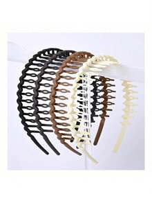 1 pieza Nuevo estilo de diadema anti-dientes para mujeres, diadema curvada para lavarse la cara, pasador de pelo, accesorios de tocado, tiaras casuales, accesorios para el cabello