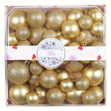 Cele 44 de globuri de Crăciun cu diametrul de 3/4/5 cm nu se sparg ușor. Pandantivele colorate pentru bradul de Crăciun sunt potrivite pentru decorarea petrecerilor festive și a bradului de Crăciun.