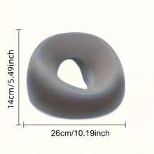 1pc Multifunctional Soft O-Shaped Face Pillow | Soft Fabric, Suitable For All Seasons, Ideal For Adults, Spa And Beauty Salon Use, Zipper Closure - Multicolor - View 6