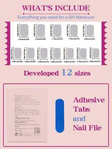 24pcs Short Square Press-On Nails, Gold French Stiletto Design, 3D Sunburst Line Art Minimalist Style, Glossy Full Coverage Fake Nails, Suitable For Women & Girls Summer Manicure, Daily Wear - 金色 - 查看 5