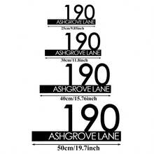 4 Sizes Available! Customized Modern House Number Plate - Black House Number & Address Plate - House Number Sign ,Bachelorette Party Favors - Black - View 3