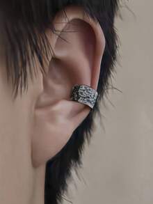 1pc Fashionable Punk Alloy Ear Cuff Earring, Suitable For Men And Women Daily Wear