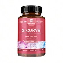 BUPORAI G-Curve - Para Caderas, Muslos Y Busto Más Voluminosos - Equilibrio Hormonal, Elasticidad De La Piel Y Soporte Para Modelar El Cuerpo - 120 Unidades - Una botella - Etapa de prueba - Ver 10
