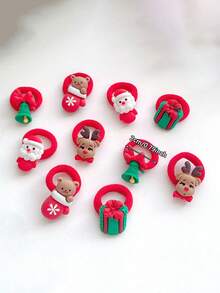 10 pezzi/set Scrunchies per capelli con motivi di Babbo Natale e pupazzo di neve, accessori per capelli a forma di albero di Natale, fermagli per capelli carini a forma di Babbo Natale, accessori per capelli natalizi carini e versatili con Babbo Natale, pupazzo di neve ed elfo per ragazze. Perfetto per una festa di Natale. Decorazione per feste di Natale, regalo per ragazze, regali, viaggi, regali per donne, accessori per capelli, riempitivi per calze di Natale, riempitivi per calze di Natale per donne, regali di Natale, riempitivi per calze di Natale, regali per donne, riempitivi per calze per adulti, riempitivi per calze per adulti, accessori per capelli, accessori per donne, riempitivi per calze, accessorio per capelli per la maggiore età, accessori per capelli natalizi, idee regalo per donne, riempitivi per calze di bellezza