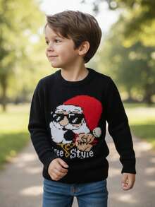 Young Boys Sweaters - Black - View 4
