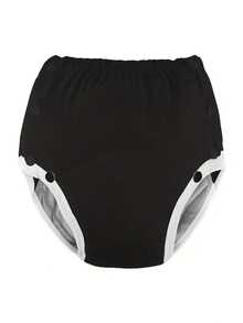 1 pieza de pañal de tela para adultos lavable, a prueba de fugas, ajustable que contiene el pañal sin pañal adicional, adecuado para mujeres embarazadas después del parto, disponible para uso diurno y nocturno, adecuado tanto para hombres como para mujeres, con un estilo de moda - Multicolor - Ver 29