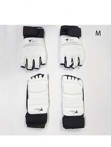1 Set Taekwondo Hand Gloves & Foot Guards, Sparring Training & Competition Fighting Protection Gear