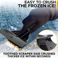 Car Windshield Ice Scraper Mitt Waterproof Snow Shovel Brush With Warm Gloves Scratch-Free Snow Removal Tools For Car Cleaning