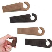 1 set 2 paquetes de topes de puerta de goma multicolor blandos - Flexibles pero duraderos, base antideslizante, sin necesidad de perforar, se ajusta a la mayoría de los tipos de puertas, evita que se den portazos y mantiene las puertas abiertas para habitaciones de bebé, hogar, dormitorio, aula (protege las paredes y los dedos)