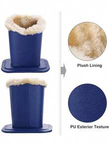 1 Stück Brillenhalter-Ständer, Samt-gefütterter PU-Leder Brillenhalter-Etui, modisches Lychee-gemusterter Brillenhalter, minimalistischer Ständer, extra dicke Stifthalterung, Brillenetui, Samt-Brillenetui