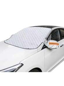 Car Snow Shield BYD Front Glass Cover Silver Cloth Enlarged Thickened Reflective Anti-Freeze And Snow Cover Half Cover Winter Sunshade