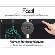 Pizarra Mágica Infantil, Pizarra Mágica del Garabato,12 pulgada Tablet para Dibujar LCD, Borrables y Reutilizables, Juguetes Niños Adecuados para Niñas y Niños de 3, 4, 5, 6, 7 y 8 años - Rosa - Ver 3